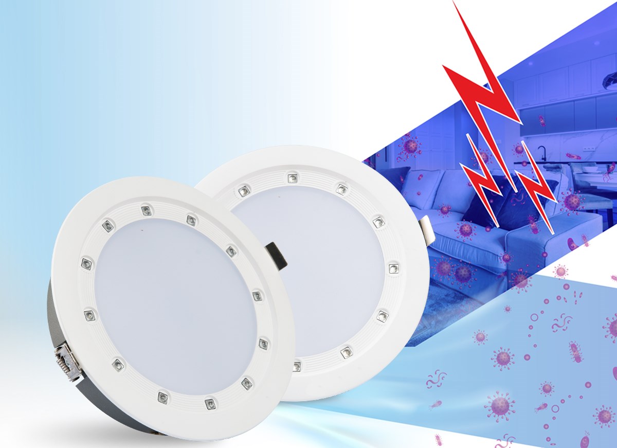 Đèn LED Âm trần Downlight khử khuẩn rạng đông AT21.UV 135/14W