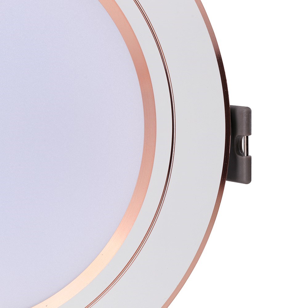 Đèn downlight âm trần viền bạc/vàng 7W rạng đông D AT10L 90/7W