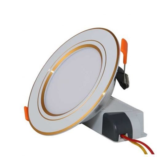 Đèn downlight âm trần viền bạc/vàng 9W rạng đông D AT10L 110/9W