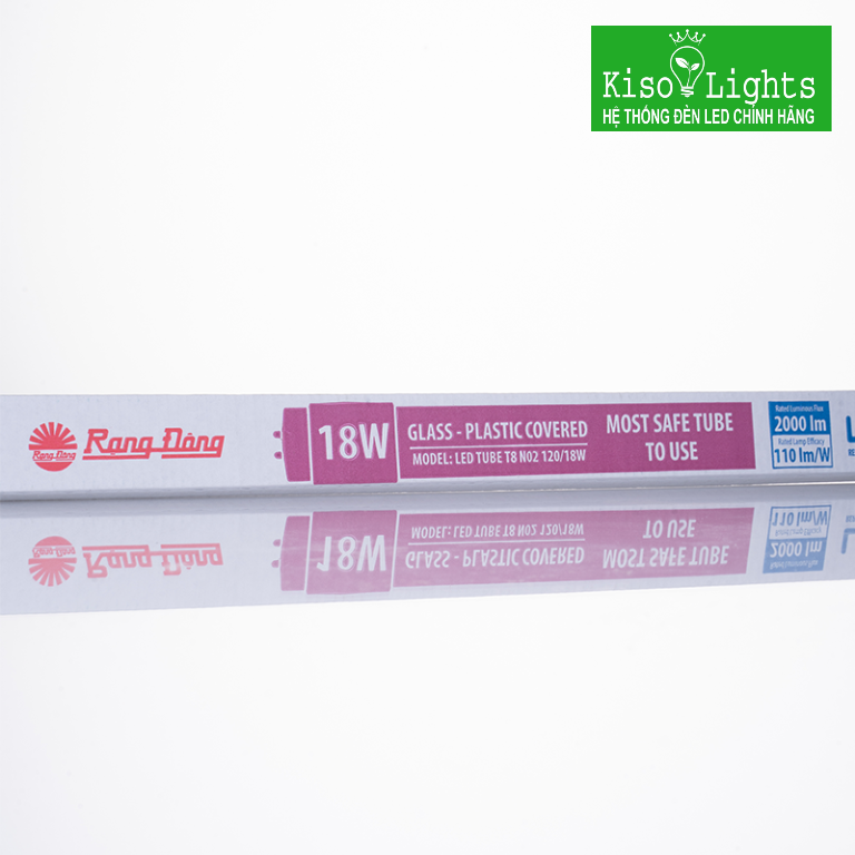 Bóng tuýp T8 0,6m nhựa rạng đông LED TUBE T8 N02 60/10W