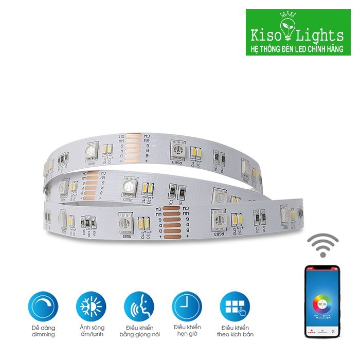Đèn LED dây Smart wifi rạng đông BD LD01RGBW.WF