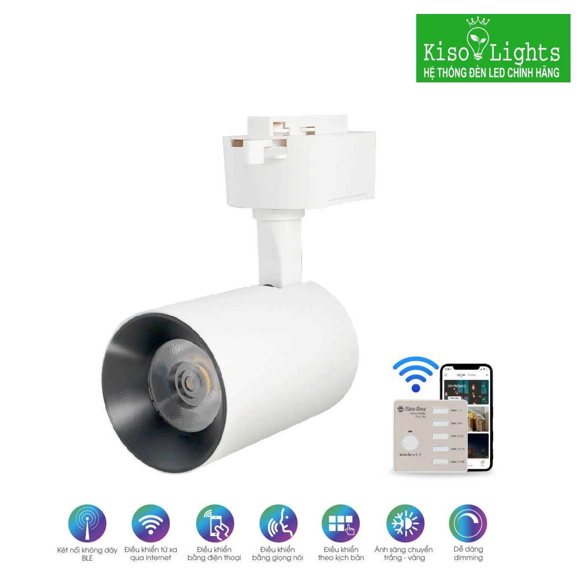 Đèn rọi ray 30W rạng đông D TRL04L 30W