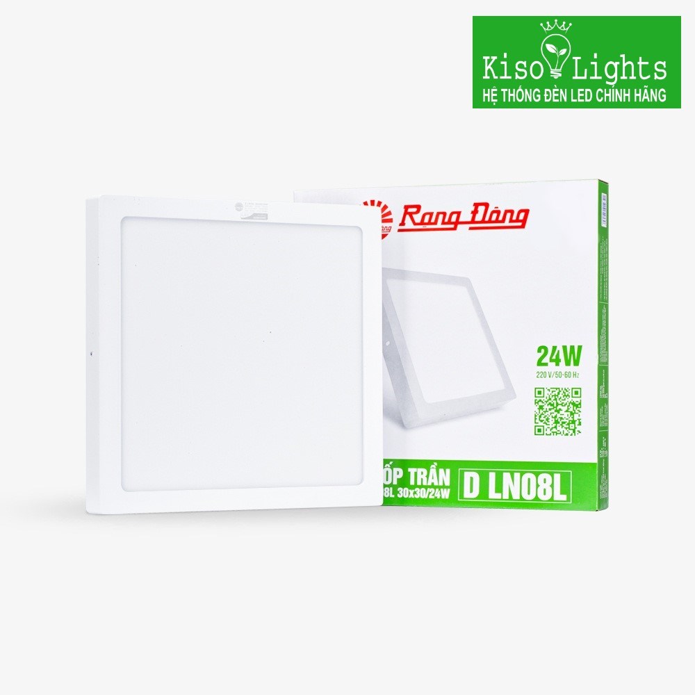 Đèn ốp trần 24W rạng đông D LN08L 30x30/24W