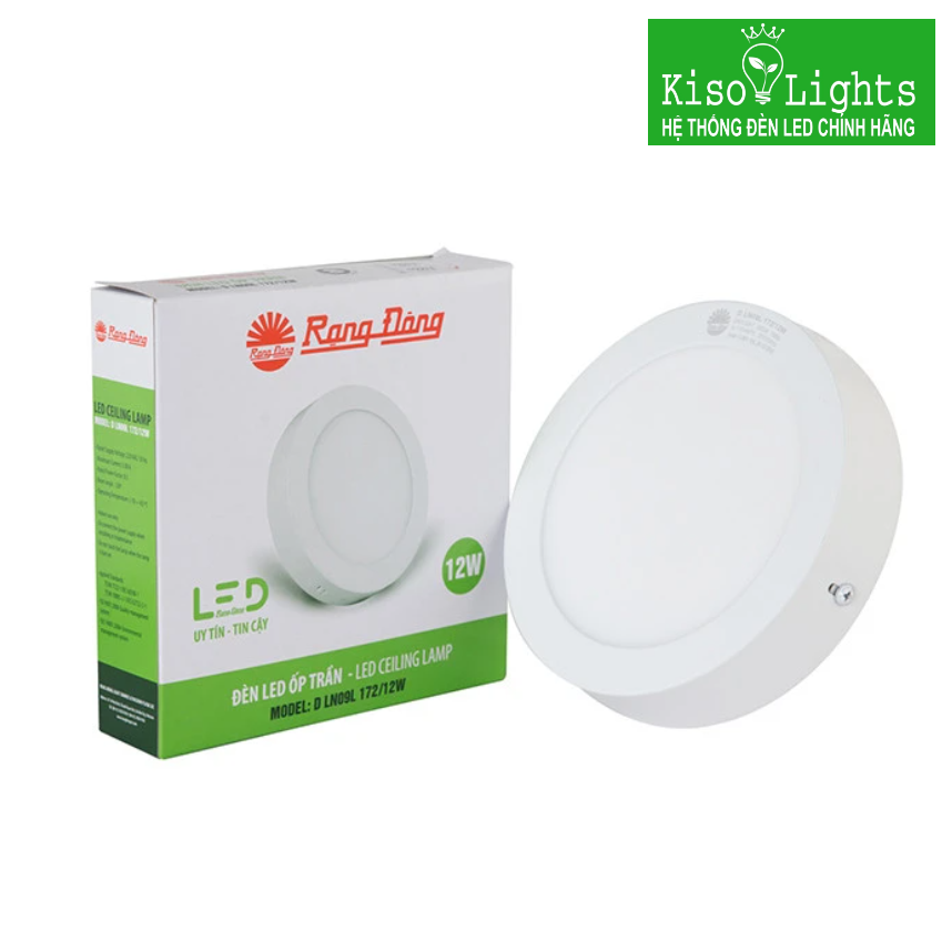 Đèn ốp trần 12W rạng đông D LN09L 172/12W