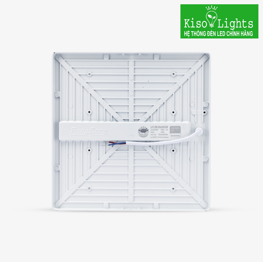 Đèn led ốp trần đổi màu 22W rạng đông LN12 ĐM 220×220/22W