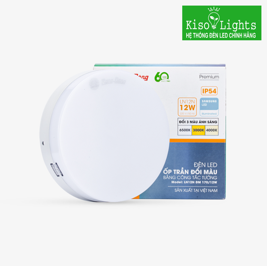 Đèn ốp trần rạng đông 24W LN12 300/24W