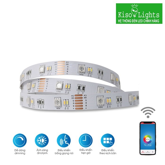 Đèn LED dây Smart wifi rạng đông BD LD01RGBW.WF