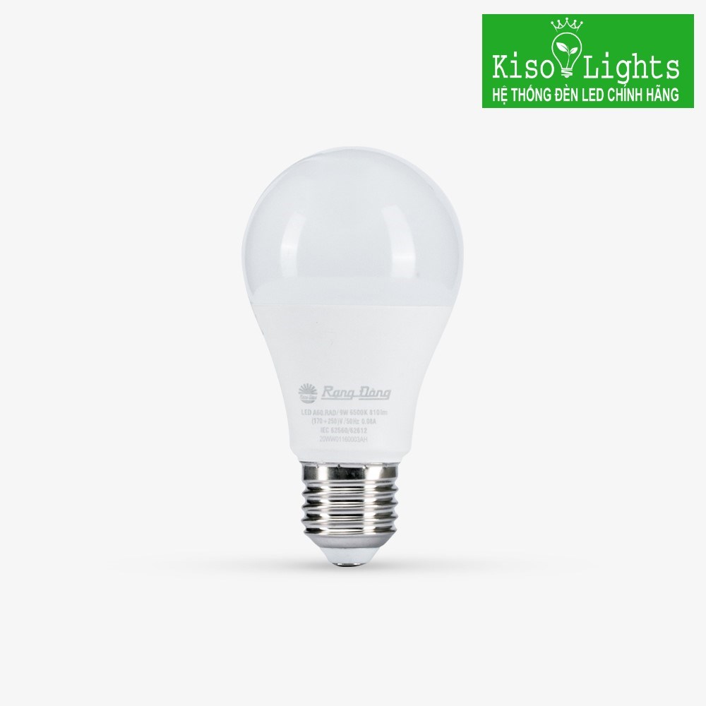Đèn led búp 9W cảm biến rạng đông LED A60/9W/RAD