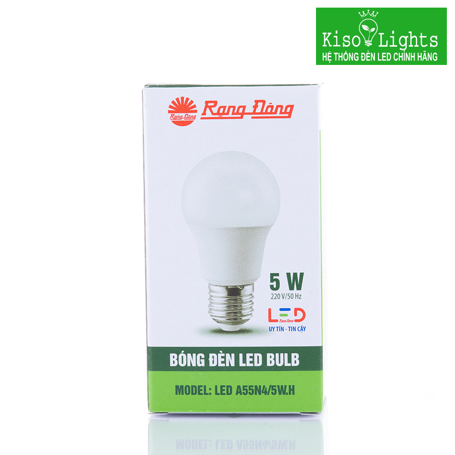 Đèn led búp 7W rạng đông dùng ắc quy LED A60N112-24VDC/7W E27