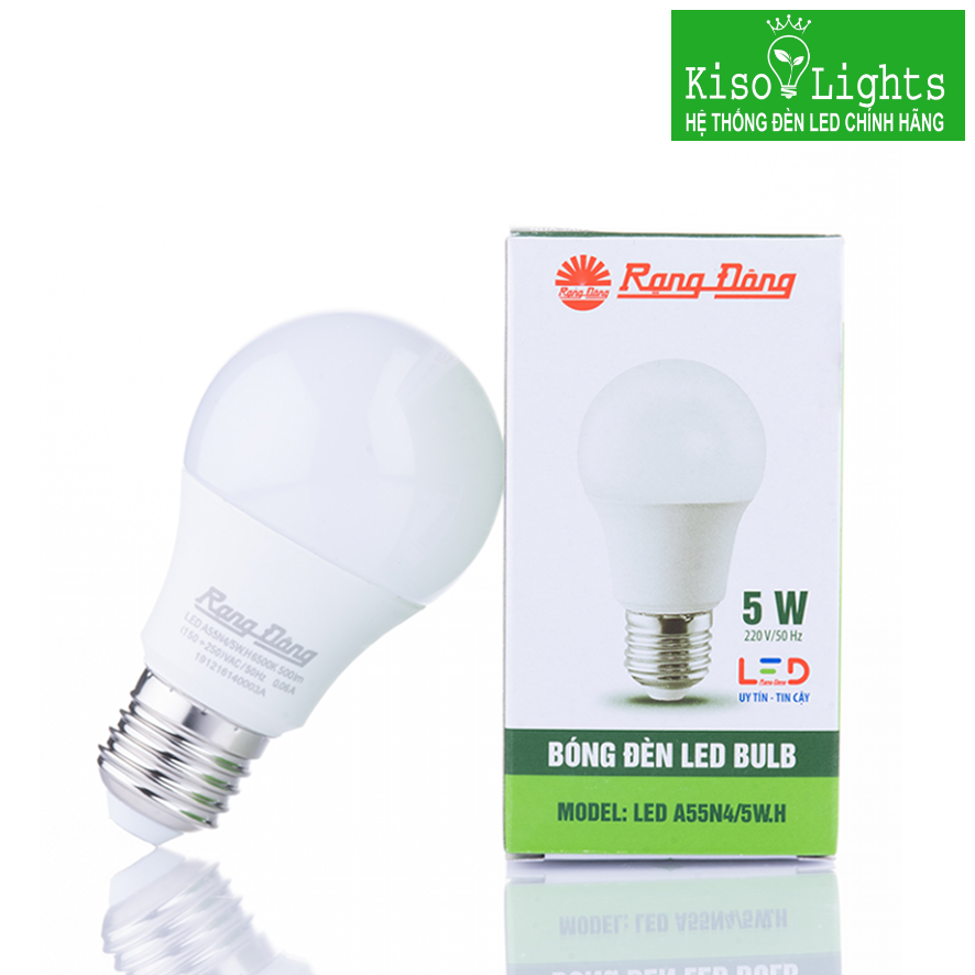 Đèn led búp 7W rạng đông dùng ắc quy LED A60N112-24VDC/7W E27
