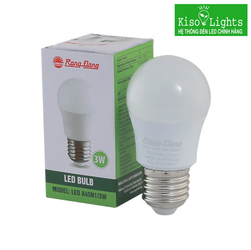 Bóng đèn LED BULB rạng đông LED A45N1/3W