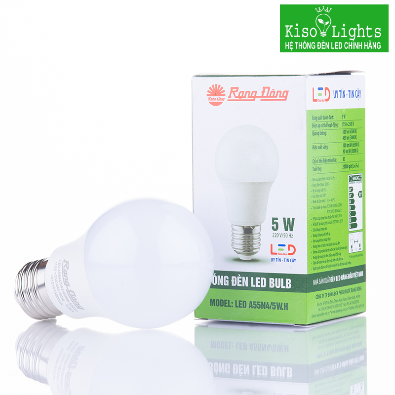 Bóng đèn LED BULB rạng đông LED A55N4/5W