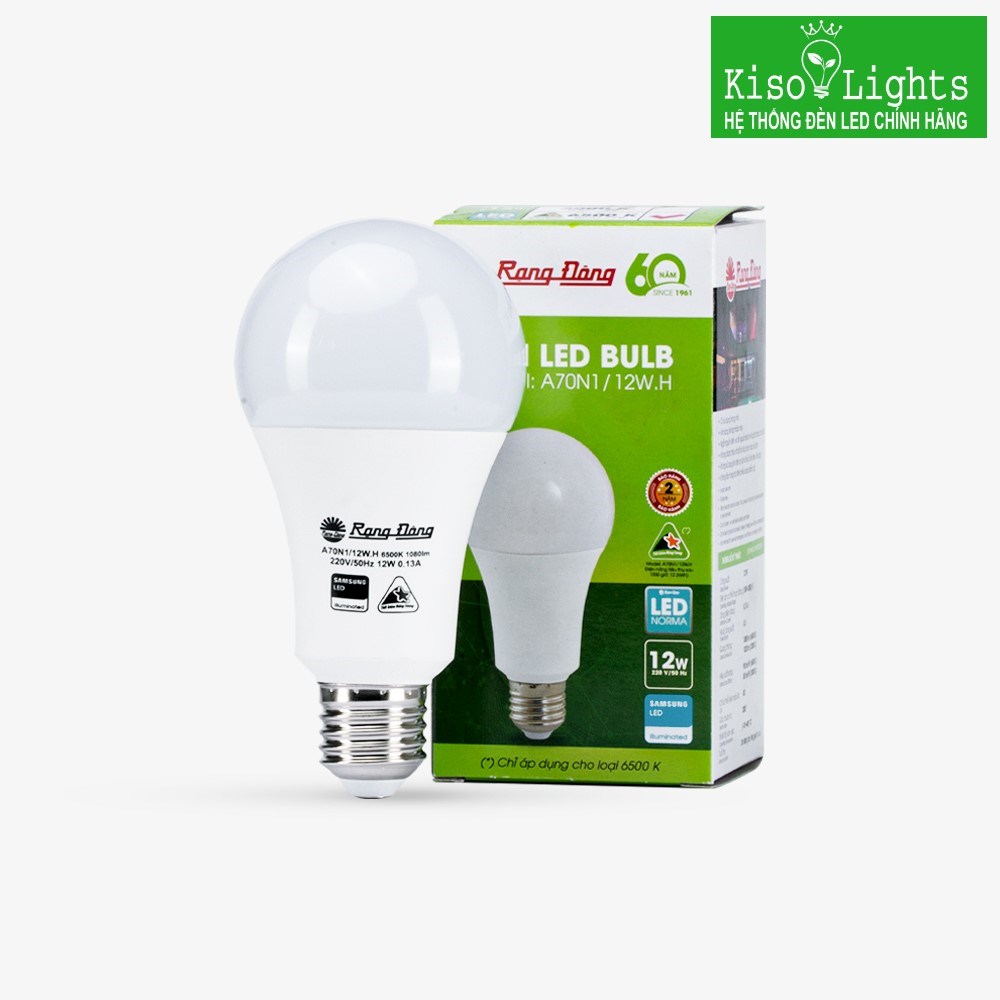 Bóng đèn LED BULB 12W rạng đông LED A70N1/12W