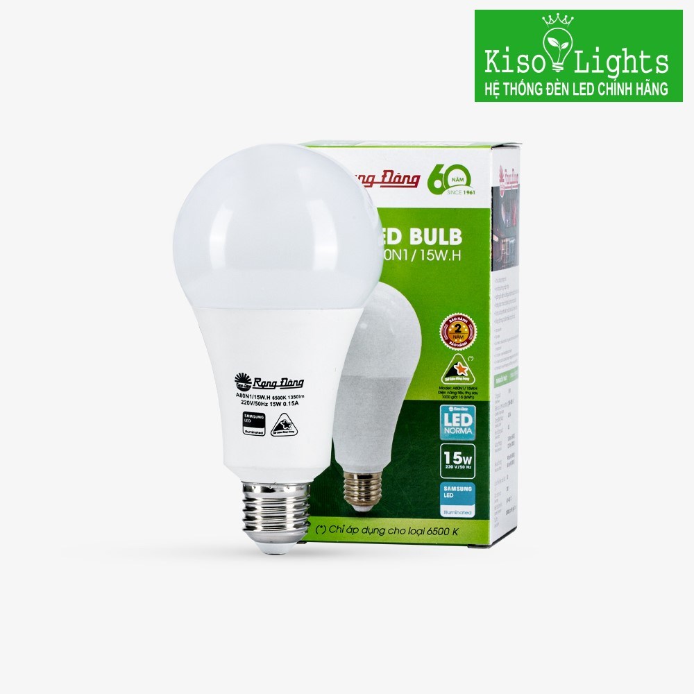 Bóng đèn LED BULB 15W rạng đông LED A80N1/15W