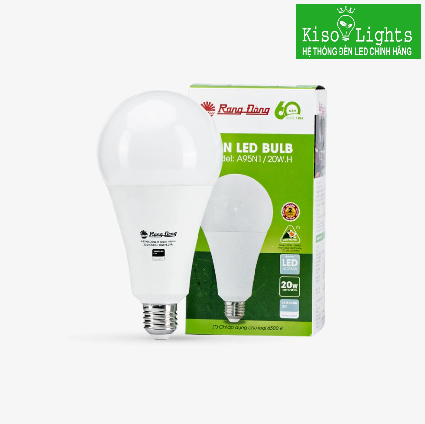 Bóng đèn LED BULB 20W rạng đông LED A95N1/20W