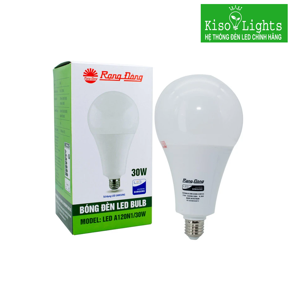 Bóng đèn LED BULB 30W rạng đông LED A120N1/30W