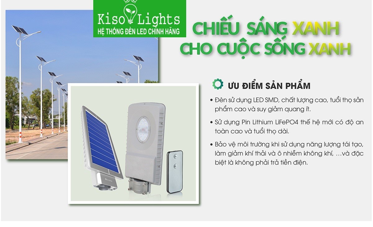 Đèn đường năng lượng mặt trời 15W rạng đông CSD02SL/15W