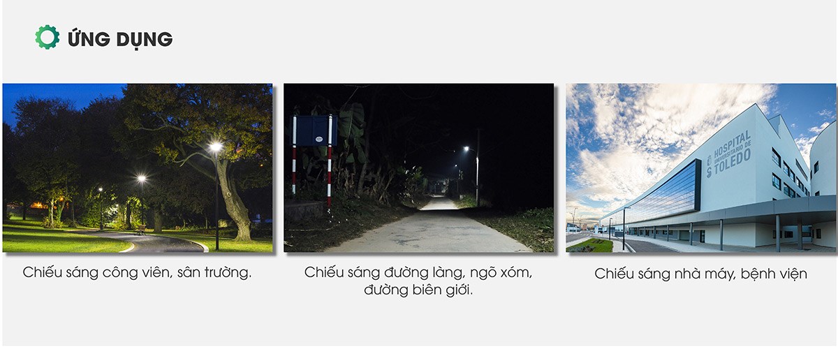 Đèn đường năng lượng mặt trời 50W rạng đông CSD02SL/50W