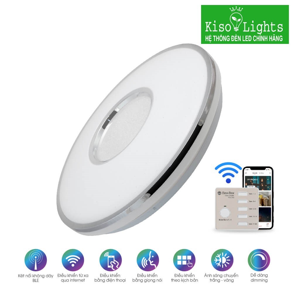 Đèn LED ốp trần Smart Bluetooth rạng đông LN19.BLE 490/40W