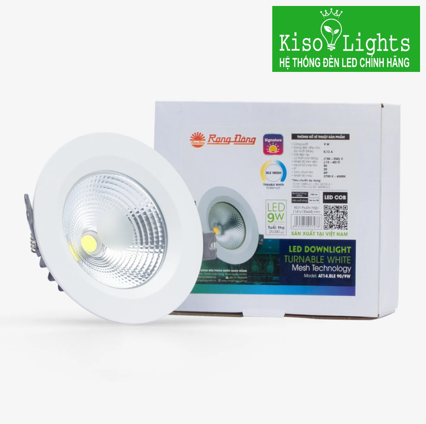 Đèn LED âm trần Smart Bluetooth rạng đông AT14.BLE 90/9W