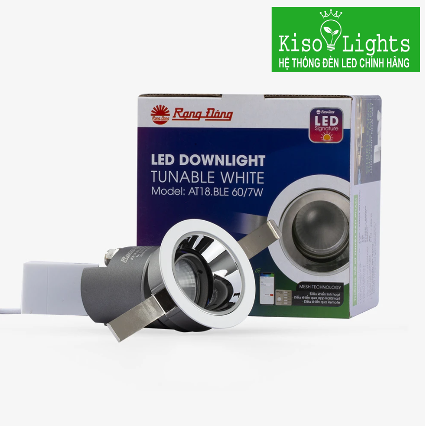 Đèn LED âm trần Smart Bluetooth rạng đông AT18.BLE 60/7W
