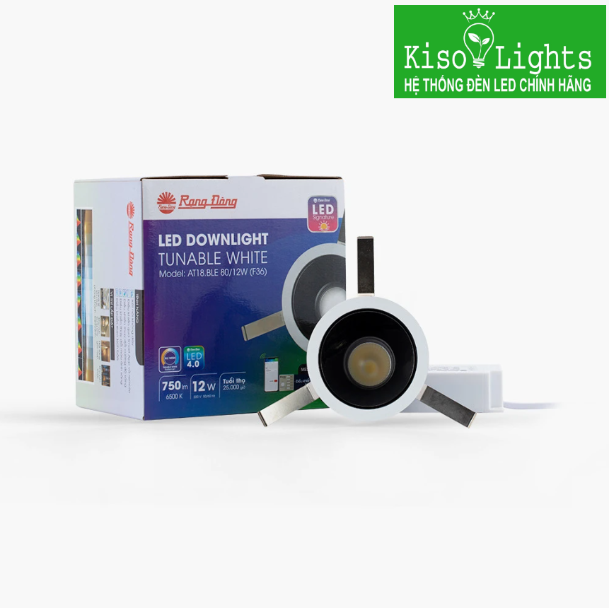 Đèn LED âm trần Smart Bluetooth rạng đông AT18.BLE 80/12W (A24)