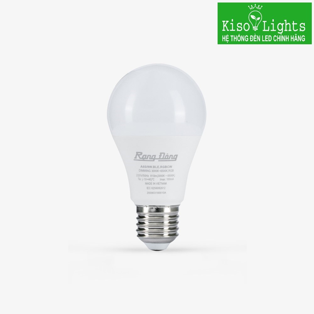 Đèn LED bulb Smart Bluetooth rạng đông A60.BLE.RGBCW/9W