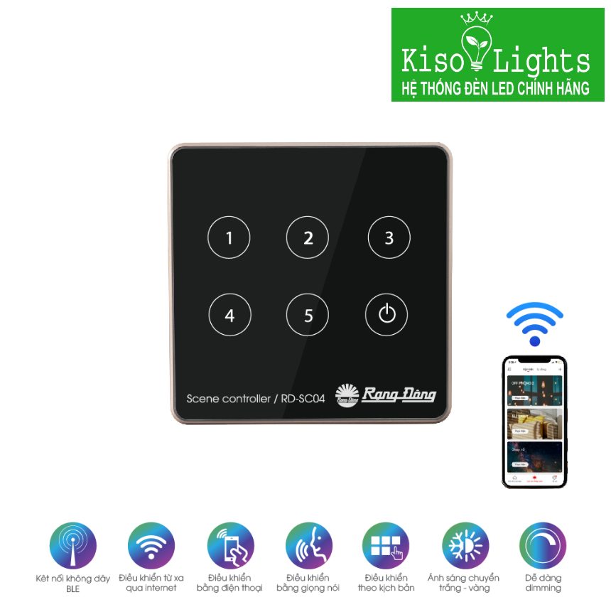 Điều khiển cảnh âm tường rạng đông (AC) RD-SC03