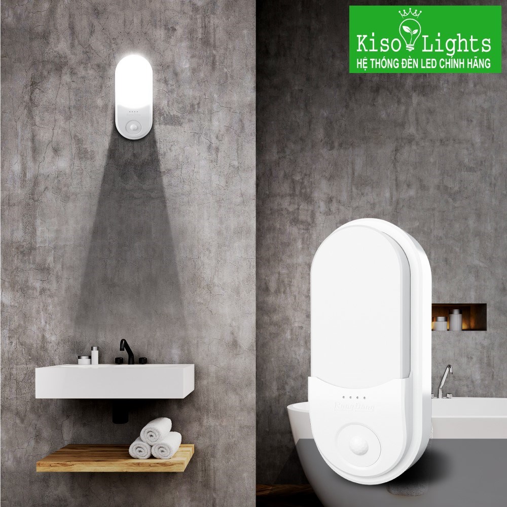 Đèn LED gắn tường cảm biến Rạng đông GT16.PIR 220x100/15W