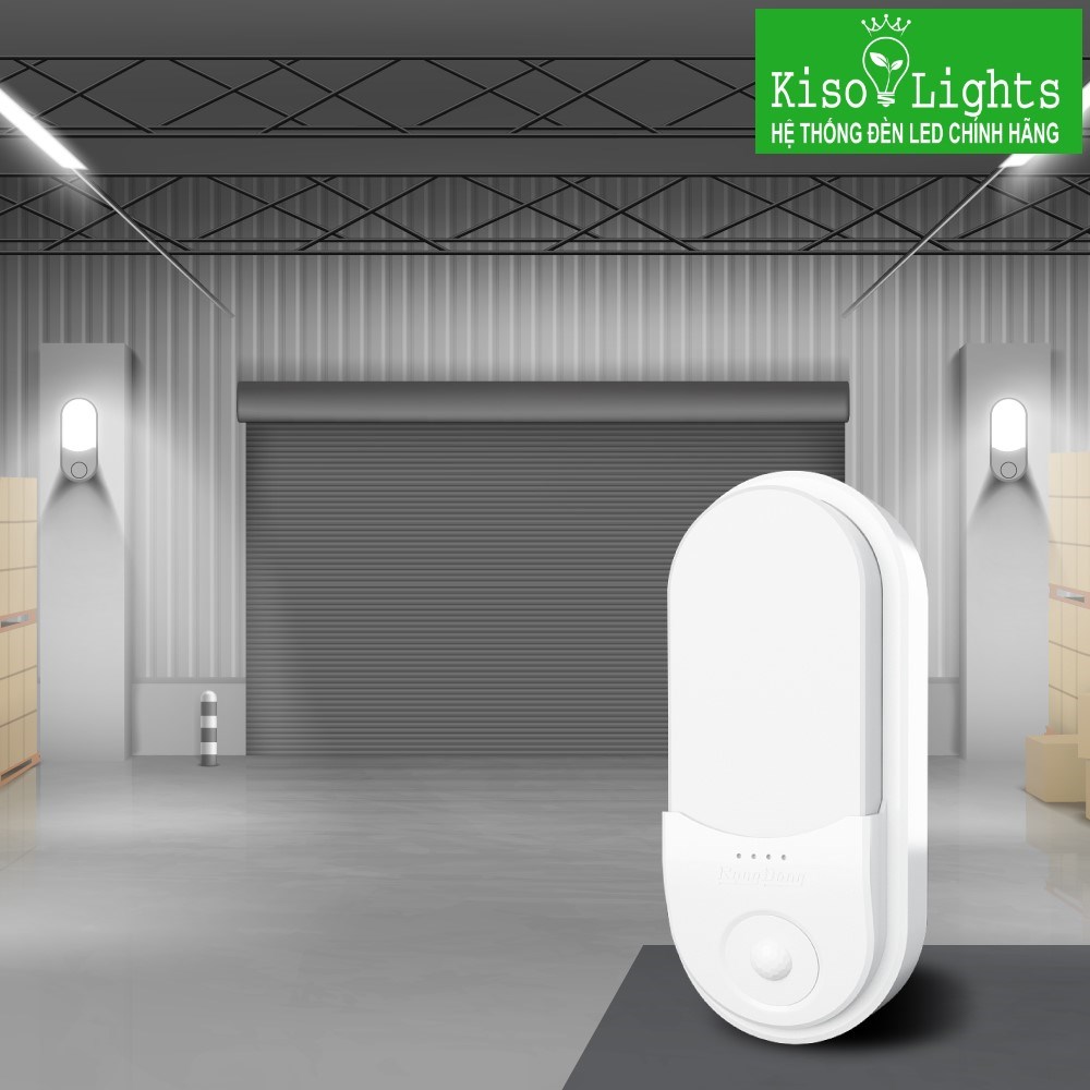 Đèn LED gắn tường cảm biến Rạng đông GT16.PIR 220x100/15W