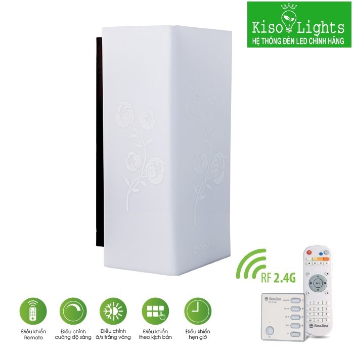 Đèn LED gắn tường điều khiển từ xa rạng đông D GT08L/6W.RF