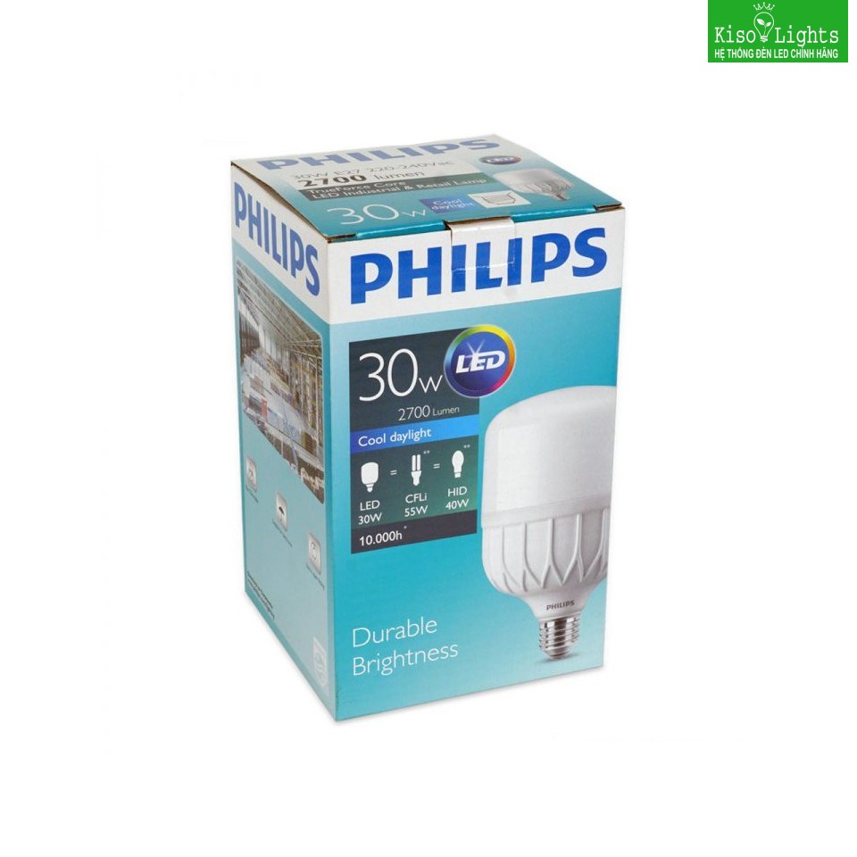 Bóng đèn led trụ 50W philips HB 50W E27