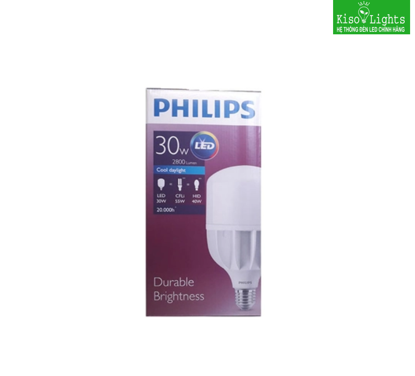 Bóng đèn led trụ 30W philips HB 26/28-30W E27